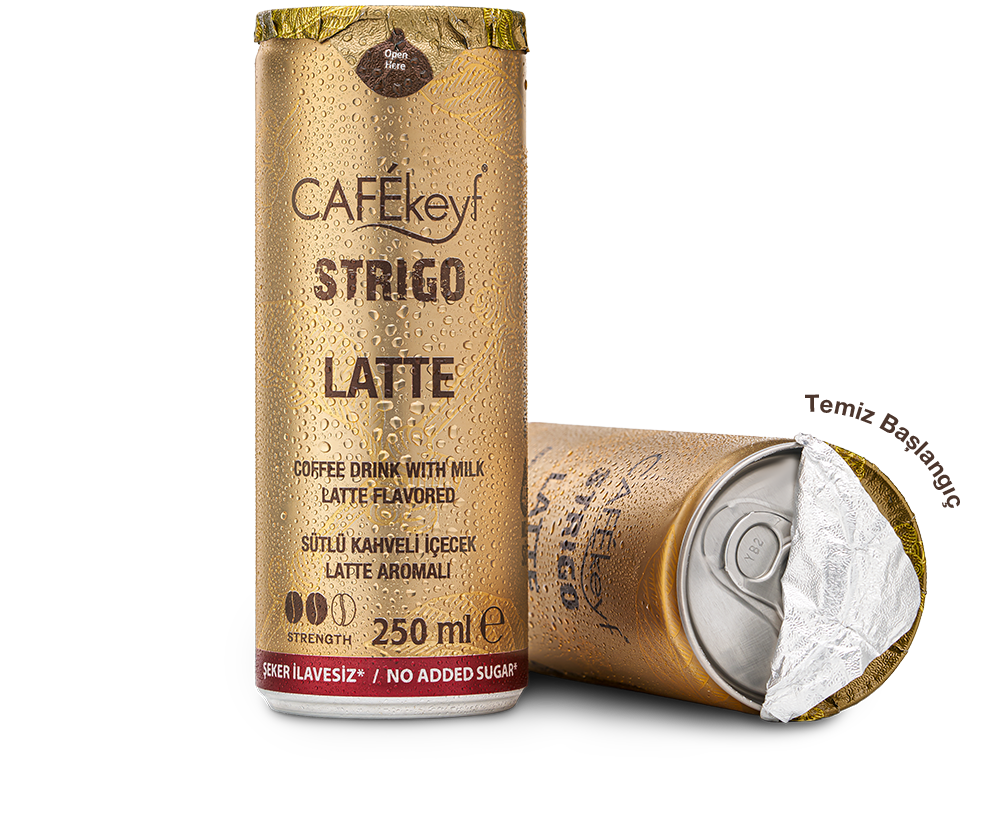 CAFEkeyf şekersiz Latte sütlü soğuk kahve
