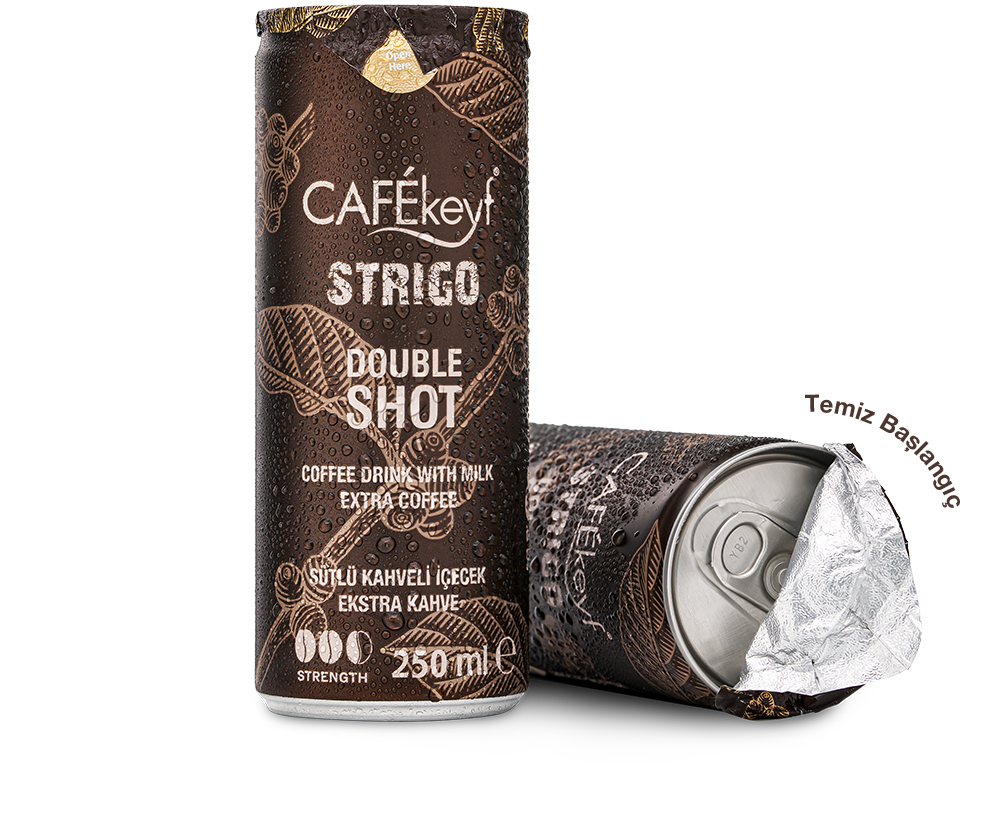 CAFEkeyf Double Shot yoğun sütlü soğuk kahve